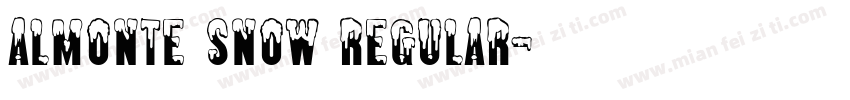 Almonte Snow Regular字体转换
